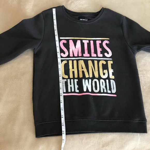 Joe Boxer Smile Long Sleeve Sweater - Size 10/12 - Picture 8 of 9